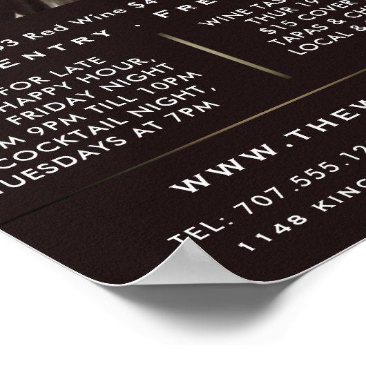 Drei Flaschen Display, Weinwerbung/Bar Poster (Ecke)