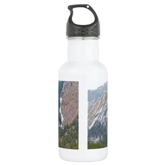 Drei Flatirons Boulder Colorado Trinkflasche (Rückseite)