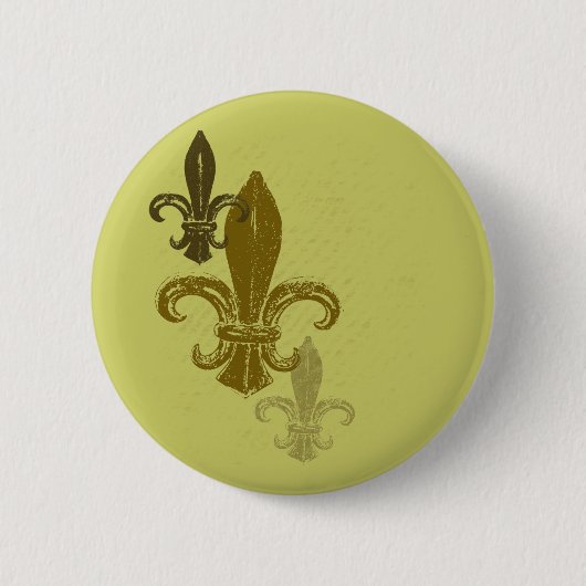 Drei Fleur De Lis Button (Vorderseite)