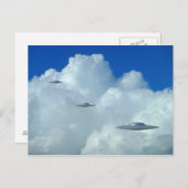 Drei fliegende Sauerker Postkarte (Vorne/Hinten)