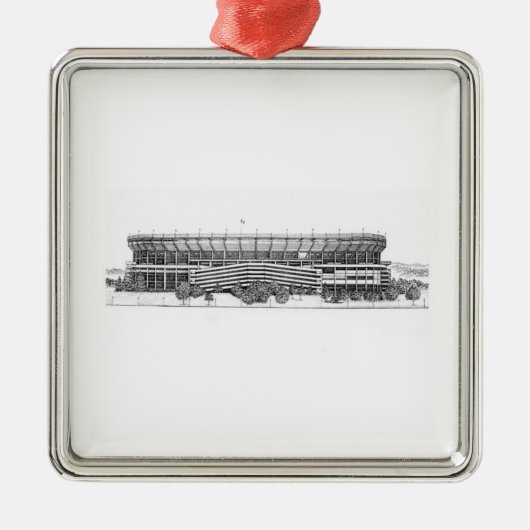 Drei Fluss-Weihnachtsverzierung Silbernes Ornament (Vorne)