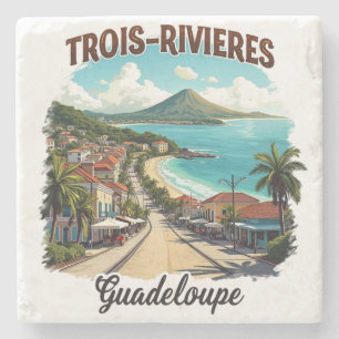 DREI-FLÜSSE GUADELOUPE STEINUNTERSETZER