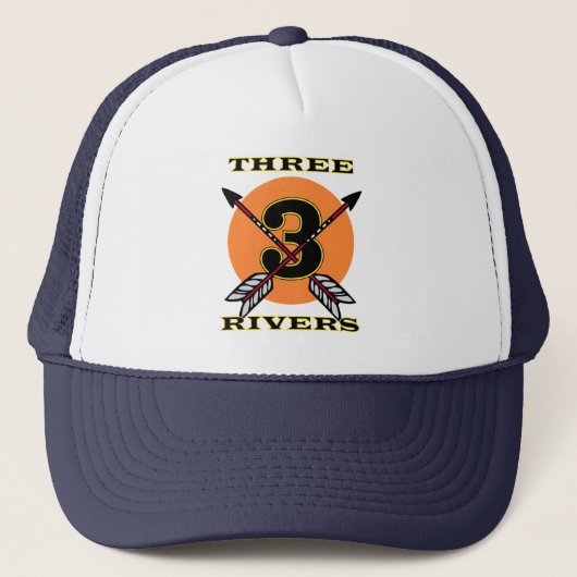 Drei Flüsse Truckerkappe (Vorderseite)