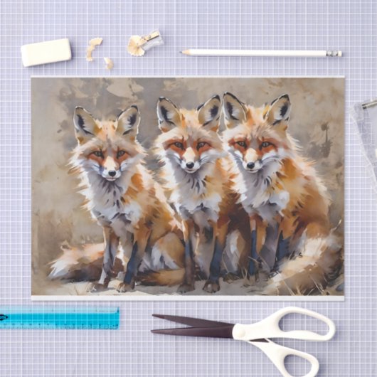 Drei Fohlen Dekoupage Tissue Paper Seidenpapier (Handwerk)