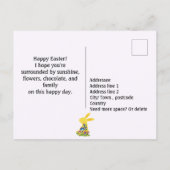 Drei Folklore-OsterBunnies Postkarte (Rückseite)