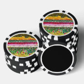 Drei Forellenfische Pokerchips (Stapel)