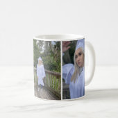 Drei Foto Abschluss Collage Script Tasse (VorderseiteRechts)