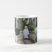 Drei Foto Abschluss Collage Script Tasse (Mittel)