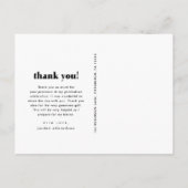 Drei Foto Abschluss Vielen Dank Postcard Postkarte (Rückseite)