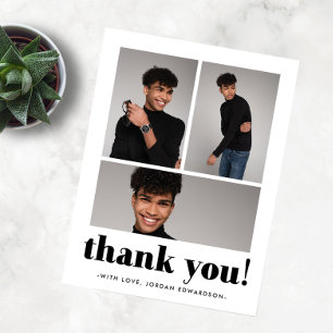 Drei Foto Abschluss Vielen Dank Postcard Postkarte