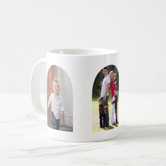 Drei-Foto-Arch Kaffeetasse (Vorderseite Links)