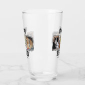 Drei Foto Bester Vater je Individuelle Name Glas (Links)