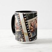 Drei Foto Collage Black and Gold Film Tasse (Vorderseite Links)