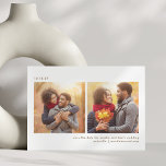 Drei Foto Einfache Typografie Minimalistische Hoch Save The Date<br><div class="desc">Drei Foto einfache Typografie Minimalistisch Hochzeit speichern das Datum</div>