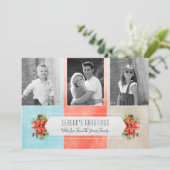 Drei Foto Farbblock Weihnachten (Stehend Vorderseite)