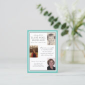 drei Foto-Gedenkkarten Visitenkarte (Stehend Vorderseite)