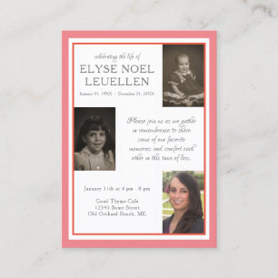 drei Foto-Gedenkkarten Visitenkarte