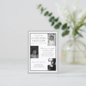 drei Foto-Gedenkkarten Visitenkarte (Stehend Vorderseite)