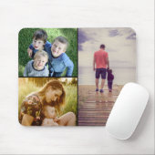 Drei Foto hochladen Mousepad (Mit Mouse)