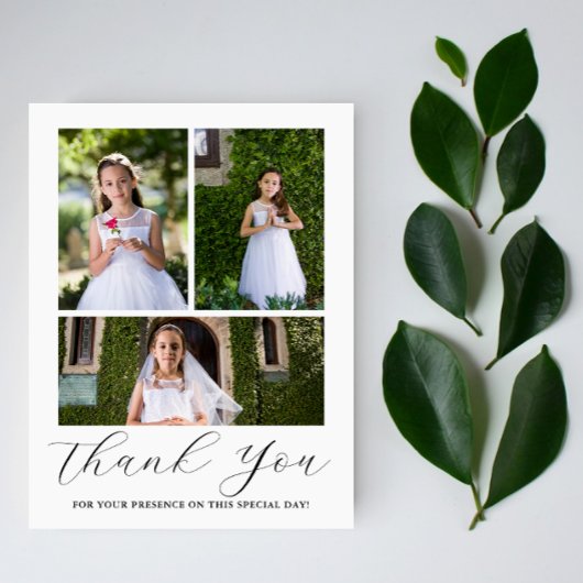 Drei-Foto-Kommunion Chalice Erste Kommunion Postkarte