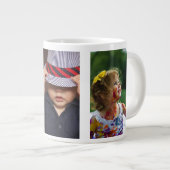 Drei Foto Personalisierte Benutzerdefiniert Jumbo-Tasse (Vorderseite Rechts)