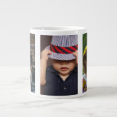 Drei Foto Personalisierte Benutzerdefiniert Jumbo-Tasse (Vorderseite)