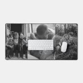 Drei Foto Schwarz/Weiß Schreibtischunterlage (Tastatur & Maus)