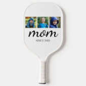 Drei Foto-Sport-Mutter Pickleball Schläger (Rückseite)