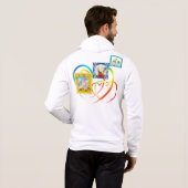 Drei FotoCollage Hoodie (Schwarz voll)