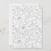 Drei FotoCollagen Moderne Blumenwelt Save the Date Ankündigung (Rückseite)