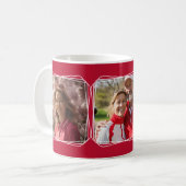 Drei FotoCollagen Moderne Red C81 & White Mother Kaffeetasse (Vorderseite Links)