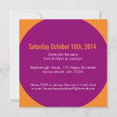 Drei Fotos 50. FIVEOH! Foto Geburtstag einladen Einladung (Rückseite)