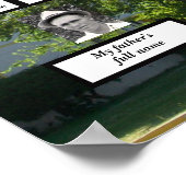 Drei Fotos aus vier Generationen Sommerzeit Elm Fa Poster (Ecke)