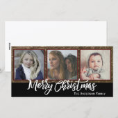 Drei Fotos Frohe Weihnachten (Vorne/Hinten)