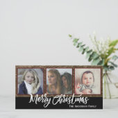 Drei Fotos Frohe Weihnachten (Stehend Vorderseite)