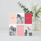 Drei Fotos | Happy Valentines Day (Stehend Vorderseite)