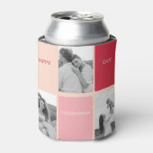 Drei Fotos | Happy Valentines Day Dosenkühler (Kanne Vorderseite)