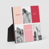 Drei Fotos | Happy Valentines Day Fotoplatte (Vorderseite)