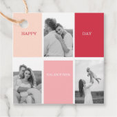 Drei Fotos | Happy Valentines Day Geschenkanhänger (Vorderseite)