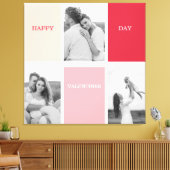 Drei Fotos | Happy Valentines Day Leinwanddruck (Insitu (Wohnzimmer))