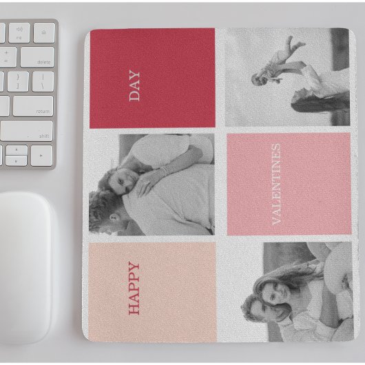 Drei Fotos | Happy Valentines Day Mousepad