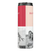 Drei Fotos | Happy Valentines Day Thermosbecher (Rückseite)