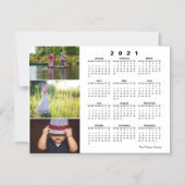 Drei Fotos - Kalender 2021 Magneteinladung (Vorderseite)