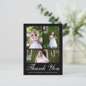 Drei Fotos mit Cross First CommunityBlack Postkarte (Stehend Vorderseite)