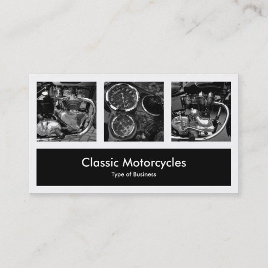 Drei Fotos plus eins Visitenkarte (Vorderseite)