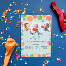 Drei Fotos Polka spielt jeden Geburtstag