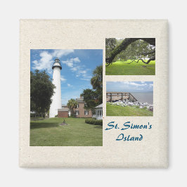 Drei Fotos St Simons Island Template Magnet