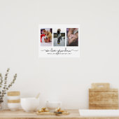 Drei Fotos und Typografie | Wir Liebe Oma Poster (Küche)