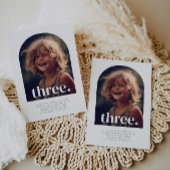 Drei Fotos zum Geburtstag Einladung