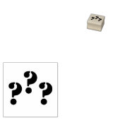 Drei Fragezeichen Gummistempel (Stempel)
